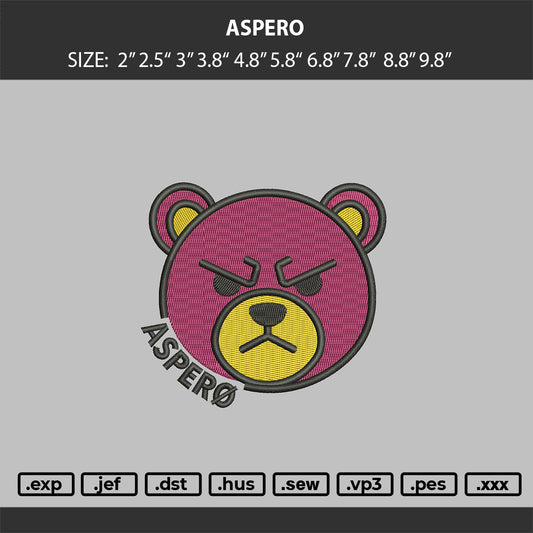 ASPERO Embroidery Machine Design Files