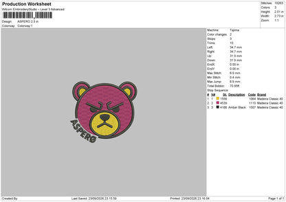 ASPERO Embroidery Machine Design Files