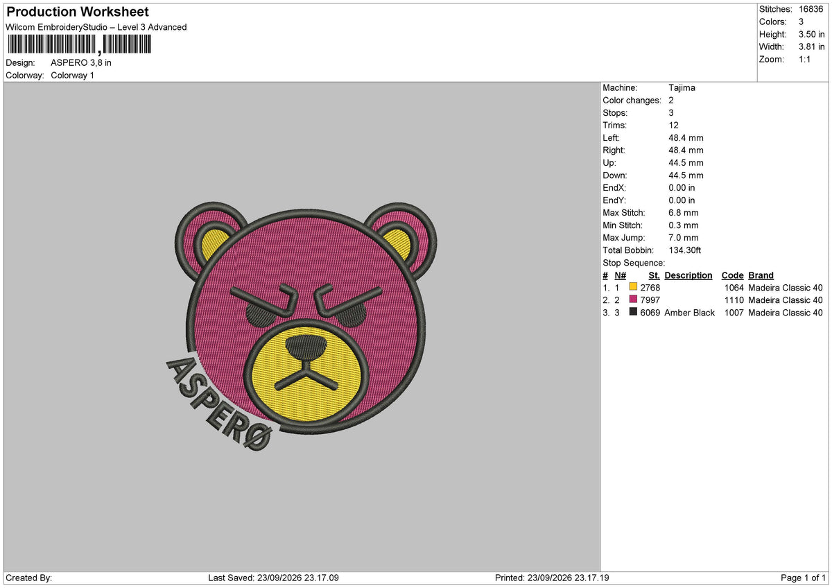 ASPERO Embroidery Machine Design Files