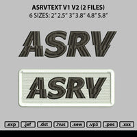 Asrvtext Embroidery 2 Files