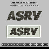 Asrvtext Embroidery 2 Files
