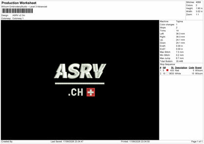 Asrvtext Embroidery Machine Design 2 Files