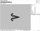 Logo Astronomy Embroidery File 4 size