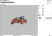 Astros V01 Embroidery File 6 sizes