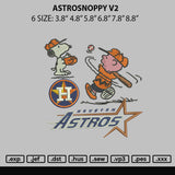 Astrosnoopy V2 Embroidery File 6 sizes