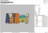 Astrostext 1503 Embroidery File 6 sizes