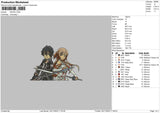 Asuna003 Embroidery File 6 sizes