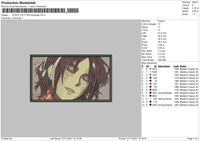 Attack On Titan Embroidery File 4 size