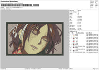 Attack On Titan Embroidery File 4 size