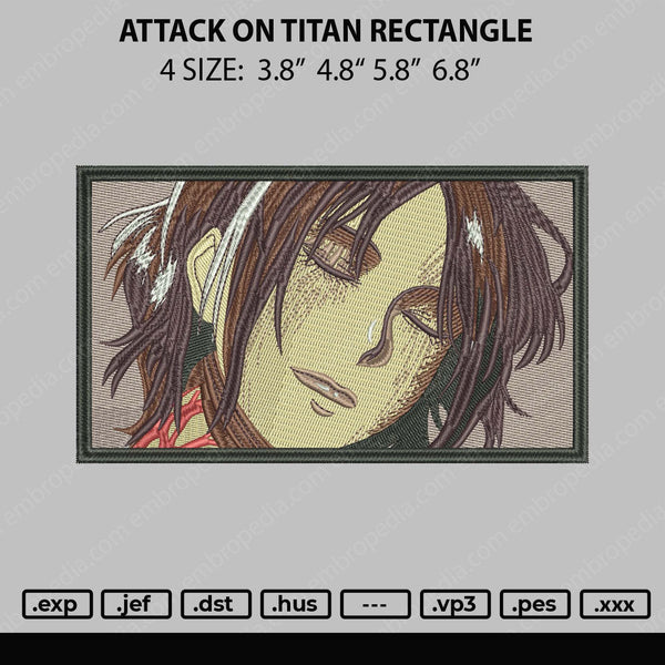 Attack On Titan Embroidery File 4 size