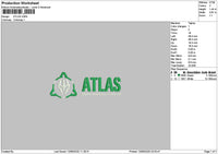Atlastext Embroidery File 6 sizes