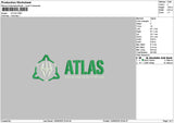 Atlastext Embroidery File 6 sizes