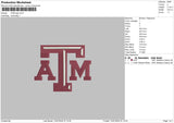 Atm Text Embroidery File 6 sizes