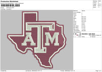 ATM Logo Embroidery File 4 size