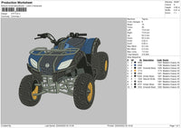 ATV Embroidery File 4 size