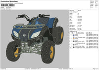 ATV Embroidery File 4 size