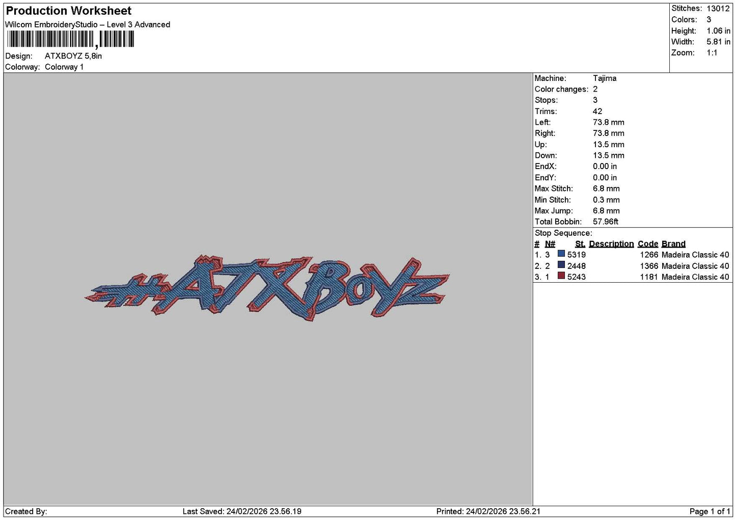 Atxboyztext Embroidery File 6 sizes