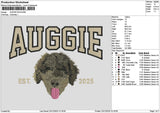 Auggie Dog Embroidery File 6 sizes