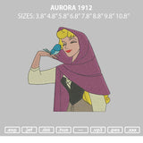Auroratext 1912 Embroidery File 6 sizes
