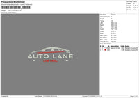 Auto Lane Embroidery File 6 sizes