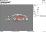 Auto Lane Embroidery File 6 sizes