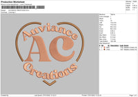 Auviance Creations Embroidery File 4 size