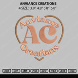 Auviance Creations Embroidery File 4 size