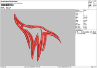 Awrtext Embroidery File 6 sizes