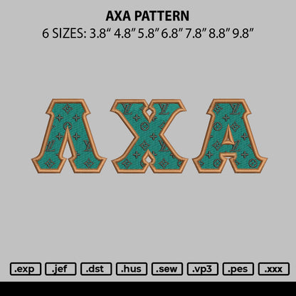 AXA Lv Pattern Embroidery File 4 size