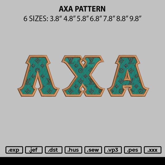 AXA Lv Pattern Embroidery File 4 size