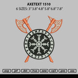 Axetext 1510 Embroidery File 6 sizes