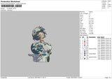 Ayanami Embroidery File 6 sizes