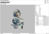 Ayanami Embroidery File 6 sizes