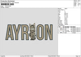 Ayrontext Embroidery File 6 sizes