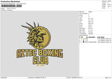 BoxingText Embroidery File 6 sizes