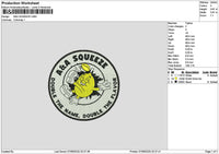 Squeezecircle Embroidery File 6 sizes