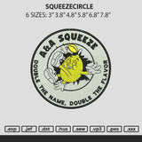 Squeezecircle Embroidery File 6 sizes