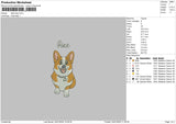 Dog 0401 Embroidery File 6 sizes