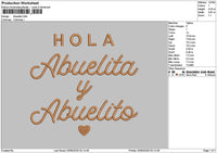 Abuelitatext Embroidery File 6 sizes