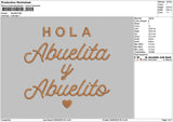Abuelitatext Embroidery File 6 sizes