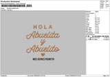 Abuelitatext Embroidery File 6 sizes