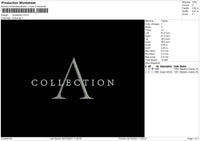 Acollection Embroidery File 4 size