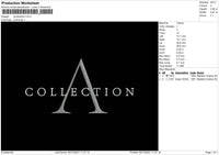 Acollection Embroidery File 4 size