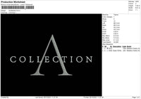 Acollection Embroidery File 4 size