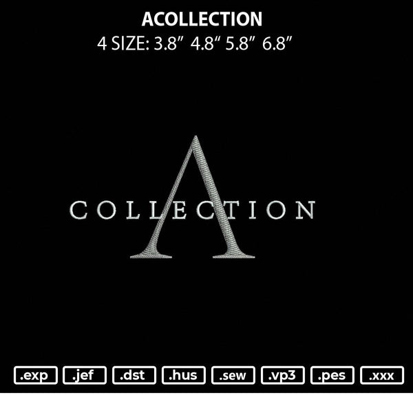 Acollection Embroidery File 4 size