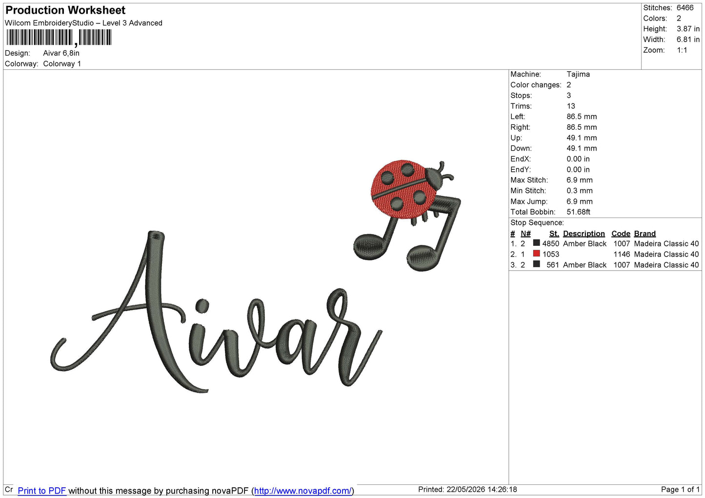 ALL NAMES Embroidery File 6 size
