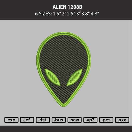 Alien 1208b Embroidery Machine Design File 6 sizes