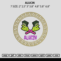 Alucin Embroidery File 6 sizes