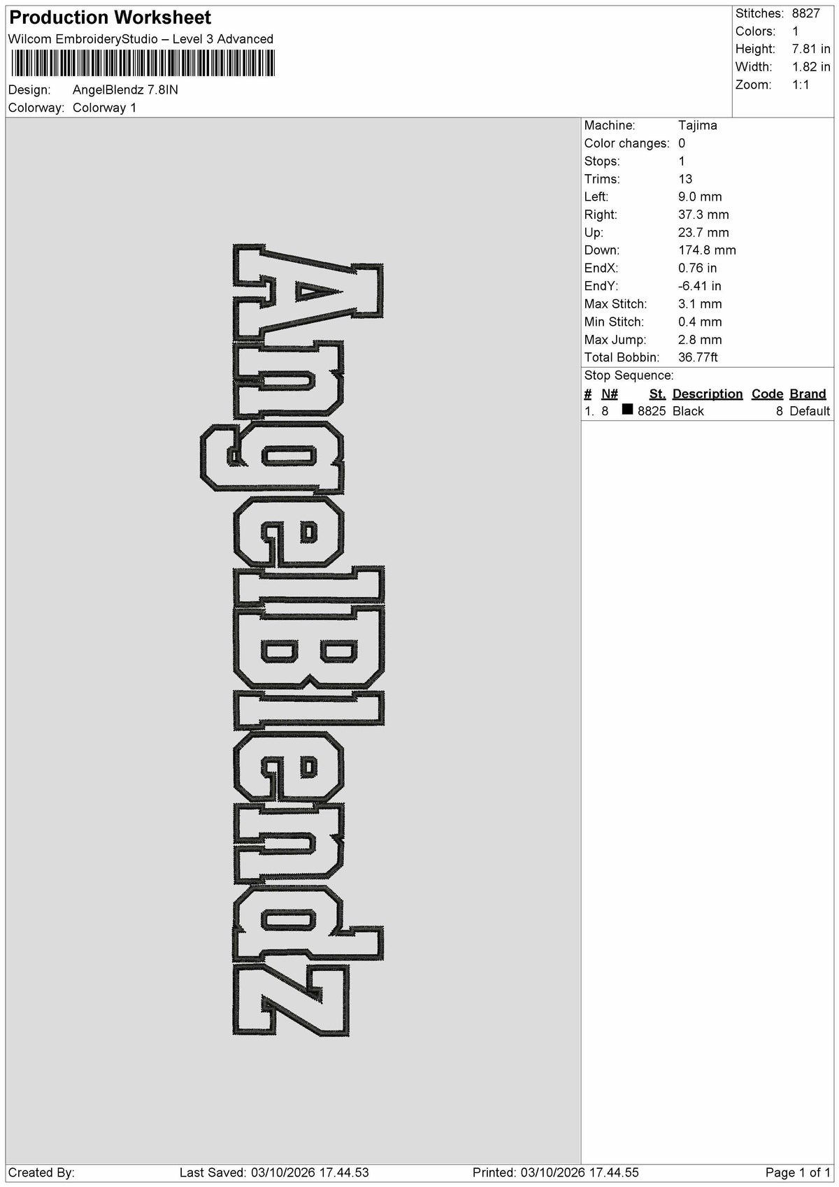 Angel Text 0310 Embroidery Machine Design File 6 sizes