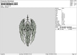 Angeltattoo 1610 Embroidery File 6 sizes